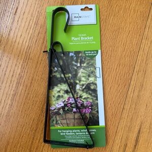 Mainstays Black Metal Plant Bracket, 12”